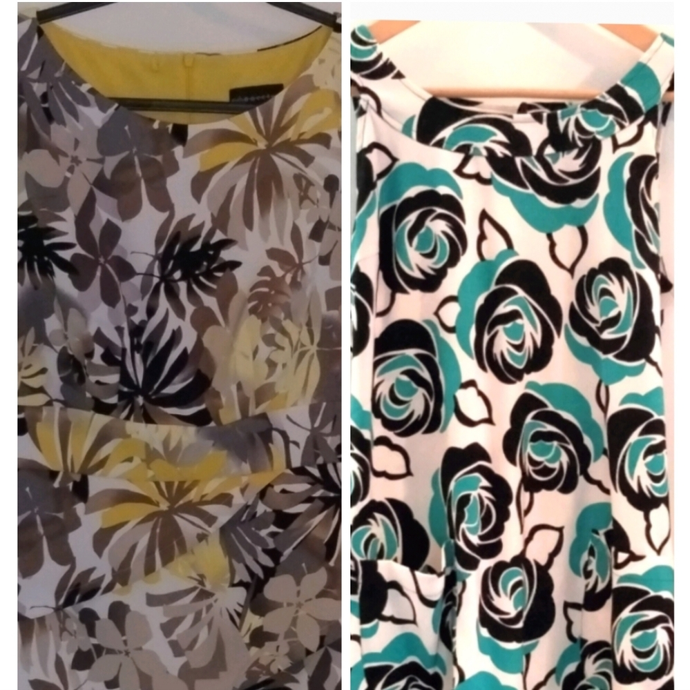 Bundle 2 summer dresses flower print dresses size 10